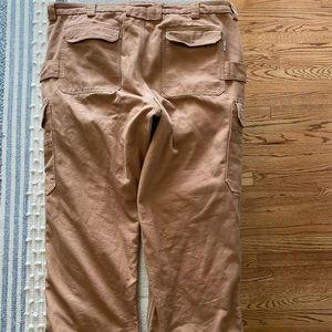 Duluth Fleece lines Firehose pants. Size 46x30